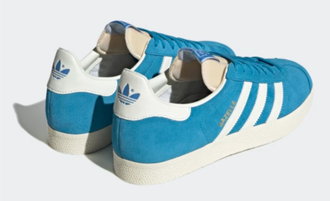 Adidas Gazelle Blue (Голубые с белым) Арт 2 сбоку
