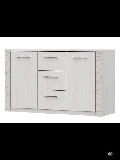 Гамма 20 Комод 3 ящика двухстворчатый