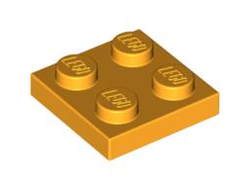 Plate 2 x 2, Bright Light Orange (3022 / 4243776 / 4645047 / 6003033)