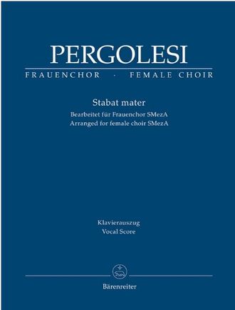 Pergolesi. Stabat mater für Soli, Frauenchor und Orchester Klavierauszug