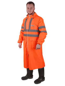 Плащ ПВХ «Extra-Vision WPL» (оранжевый), ПЛА004