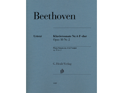 Beethoven. Sonate №6 F-dur op.10 №2: für Klavier