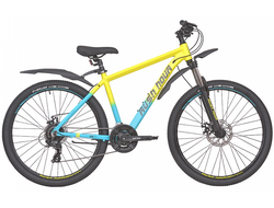 Горный велосипед RUSH HOUR XS 735 DISC AL 24ск, желтый, рама 18