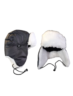 Шапка-ушанка "Арктика"/ Тк. таслан, нап. синтепон 150, иск. мех (100% ПЭ) (пр-во Кострома)