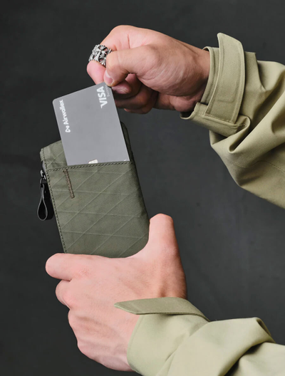 Кошелек Alpaka Zip Cardholder Dark Green X-Pac VX21