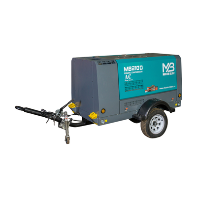 Винтовой компрессор Master Blast MB210D+AC (дизельный с осушителем)