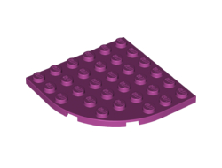 Plate, Round Corner 6 x 6, Magenta (6003 / 6071173)