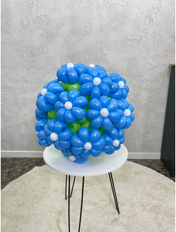 Букет из 15 голубых ромашек