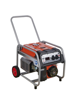 Генератор бензиновый TOR KM4800H 3,3 кВт 220В 16 л с электростартером и колесами