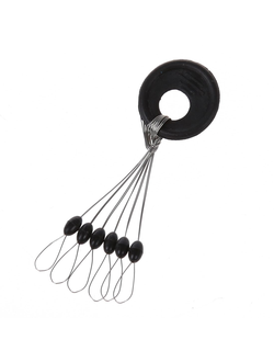 Стопорки "черные" МАЛЕНЬКИЕ #M (1 блистер 50 уп)