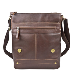 Кожаная мужская сумка Melazzo Premium brown (арт. 
5073-53)