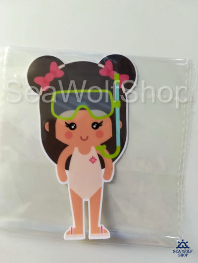 Наклейка сувенир оракал Фридайвер девочка №67 !promo