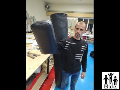 Макивара на руку, натуральная кожа, толщина кожи свыше 2,0 мм DNN