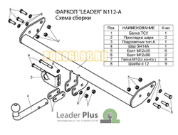 Фаркоп Лидер-Плюс для Nissan Terrano 1993-2006