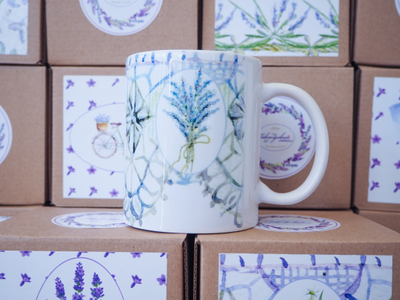Кружка "Лавандовые кружева №4"