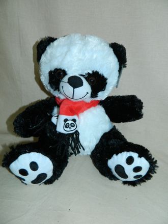Панда с шарфом (артикул 20233) 28 см