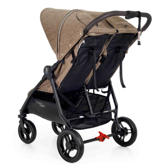 Коляска прогулочная для двойни Valco Baby Slim Twin Cappuccino