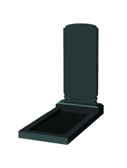 Гранитный памятник с канелюром К3