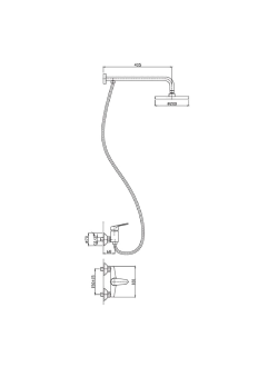 Гарнитур для ванны и душа HAIBA HB2412