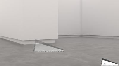 ТЕНЕВОЙ ПЛИНТУС PRO DESIGN - АНОДИРОВАННЫЙ (без рассеивателя)