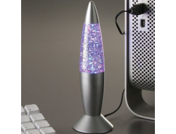 Лавовая лава лампа usb (Lava Lamp) релаксант с блестками USB
