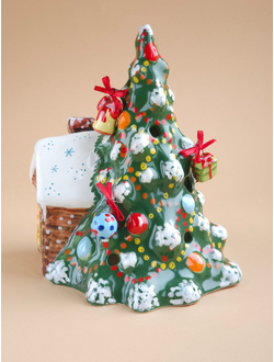 Ёлочка с подарками (подсвечник)