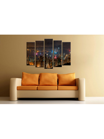 Модульная картина &quot;Ночной Мегаполис&quot;