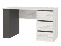 Детская КЕНТ-1 - Секция №2 Стол с тумбой Дуб Крафт Белый/Антрацит