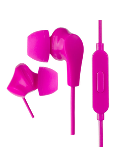 Perfeo наушники внутриканальные c микрофоном «ALPHA» розовые (PF_A4937)