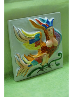 Гамаюн (изразцовая плитка)