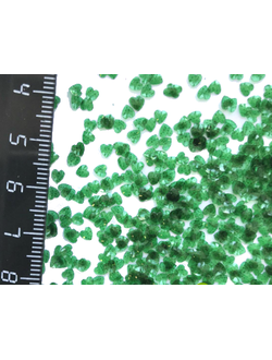 Глиттер блестки спенгл Сердце Темно Зеленый 3 мм