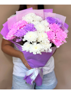 Букет хризантем, ромашки, букет ромашек Иркутск, доставка цветов иркутск, купить недорогой букет