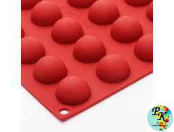 Форма силиконовая "Полусферы" d 5 см, 15 шт, цвета микс