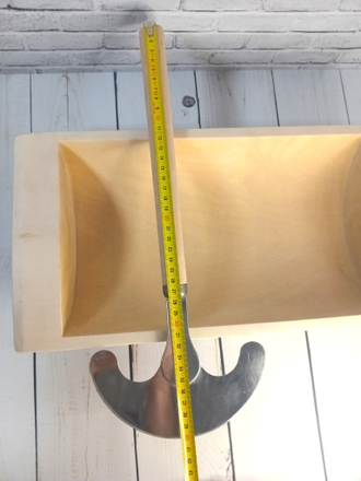 Корыто деревянное 42*20*10 см с сечкой для рубки капусты и овощей среднее