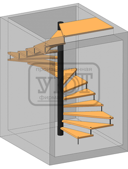 лестница винтовая на больцах