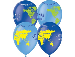 Шар гелиевый глобус 12"/31 см