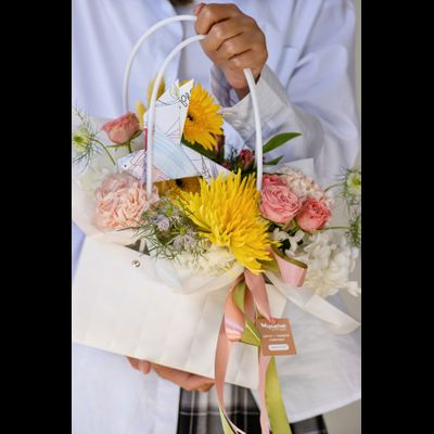 ЦВЕТОЧНАЯ КОМПОЗИЦИЯ ДЛЯ УЧИТЕЛЯ № 861