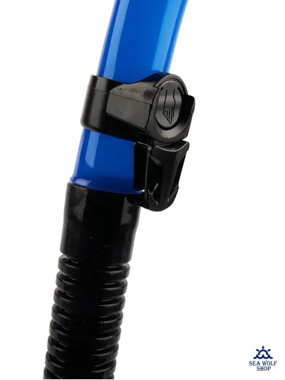 Маска с трубкой Sargan "ДАЙВА-С" черный/синий