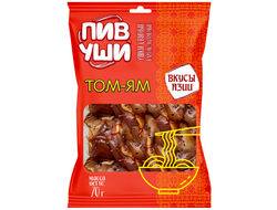 Уши свиные Том Ям 70гр "ПИВУШИ"