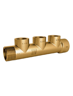 Коллектор из морской бронзы Vetus V-quipment MAN3G3/4 1" 3x3/4"