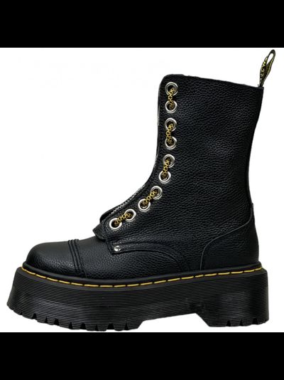 Dr Martens 1490 Sinclair Combs Leather Platform Black