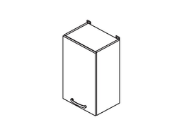 Кухонный Шкаф Равенна Шайн В40 Графит