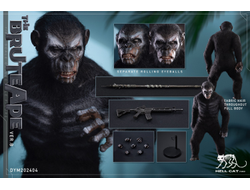 ПРЕДЗАКАЗ - Шимпанзе Коба в боевой раскраске  (серия "Планета Обезьян") - Коллекционная ФИГУРКА 1/6 Ape Leader DX ver (DYM202404B) - Hell Cat ?ЦЕНА: 23600 РУБ.?