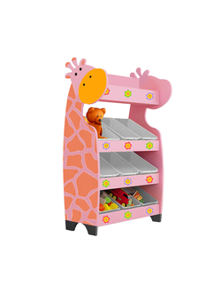 СТЕЛЛАЖНАЯ НАКЛОННАЯ СИСТЕМА ХРАНЕНИЯ 25/3 С ДЕКОРАЦИЕЙ РОЗОВАЯ