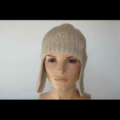 Шапка ушанка Vizio 1106 UO бежевая