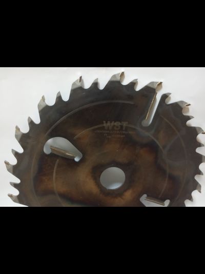 Пилы дисковые 400*50*18z+18+4(2.8/4.2) WST с твердосплавными напайками и подрезными ножами