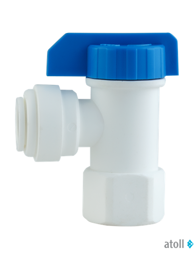 Запорный кран для накопительных баков atoll CV1164 (3/8ц х1/4рв)