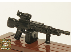 Ручной пулемет LSAT с оптическим прицелом