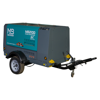 Винтовой компрессор Master Blast MB210D+AC (дизельный с осушителем)