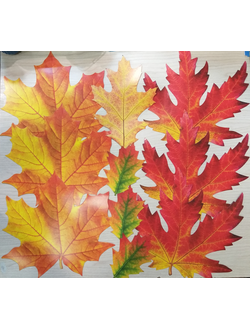 Украшение на скотче "Осенние листья" 10 шт